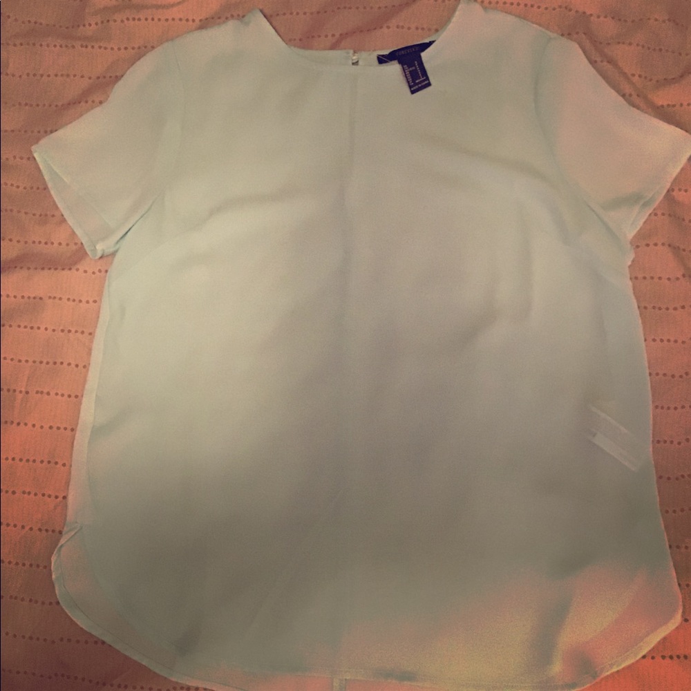 Semi sheer forever 21 top